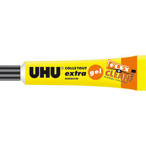 /COLLE UHU flex+clean GEL extra tube plastique 18g avec solvant