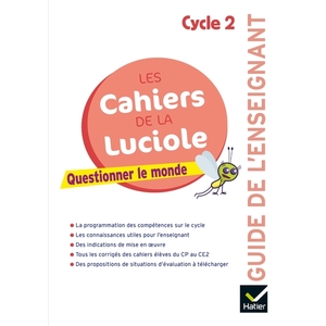 CAHIERS DE LA LUCIOLE QUESTIONNER LE MONDE CYC2 GUIDE PEDAG.- ED.2018