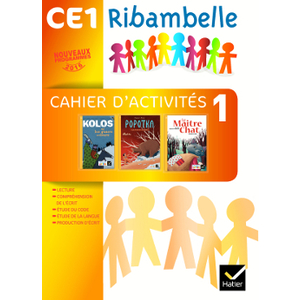 RIBAMBELLE CE1 serie jaune CAHIER D'ACTIVITES 1 + LIVRET ED.2016