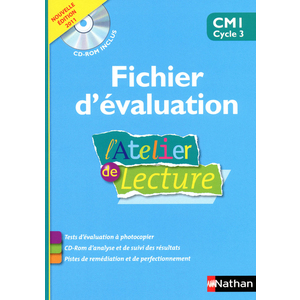 L'ATELIER DE LECTURE CM1 FICHIER D'EVALUATION + CD-ROM