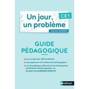 UN JOUR UN PROBLEME CE1 GUIDE PEDAGOGIQUE - ED.2021