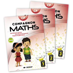 COMPAGNON MATHS CP FICHIERS ELEVE 3 VOLUMES ED.2018