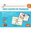 MES LECONS DE FRANCAIS CP  CE1  CE2 - 50 CARTES MENTALES POU