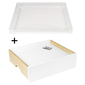 TABLE LUMINEUSE SANS FIL + BAC DE MANIPULATION TRANSLUCIDE