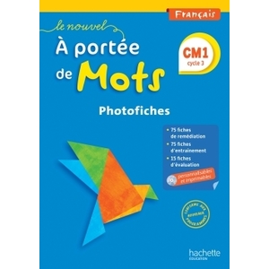 LE NOUVEL A PORTEE DE MOTS CM1 PHOTOFICHES + CD-ROM ED.2016