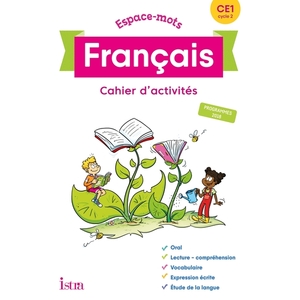 ESPACE-MOTS CE1 CAHIER D'ACTIVITÉS