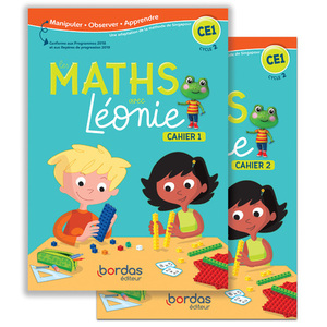 LES MATHS AVEC LEONIE CE1 CAHIERS ELEVE 1 ET 2 - ED.2020