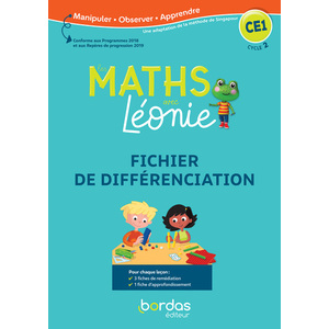 LES MATHS AVEC LEONIE CE1 FICHIER DE DIFFERENCIATION - ED.2020