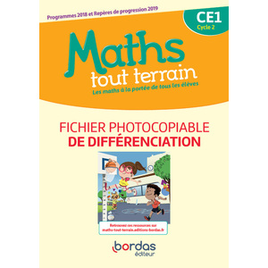 MATHS TOUT TERRAIN CE1 FICHIER DE DIFFERENCIATION - ED.2020