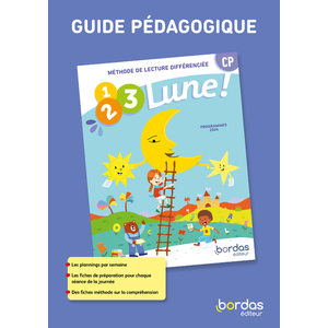 1, 2, 3, LUNE - METHODE DE LECTURE CP - 2024 - GUIDE PEDAGOG