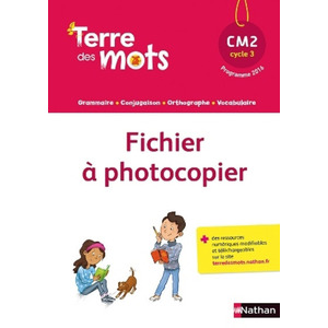 TERRE DES MOTS CM2 FICHIER A PHOTOCOPIER - ED.2017