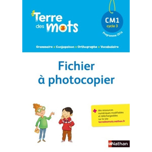 TERRE DES MOTS CM1 FICHIER A PHOTOCOPIER - ED.2017