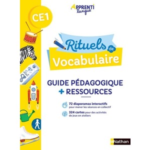 RITUELS DE VOCABULAIRE CE1 GUIDE PEDAGOGIQUE+RESSOURCES - ED.2021