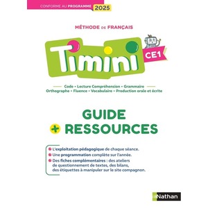 TIMINI - GUIDE PÉDAGOGIQUE - CE1