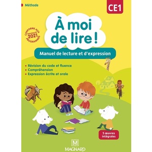 A MOI DE LIRE ! CE1 MANUEL ELEVE - ED.2021