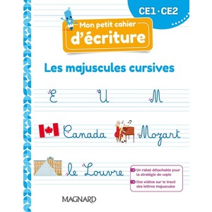 MON PETIT CAHIER D'ECRITURE CE1/CE2 MAJUSCULES CURSIVES - ED.2022