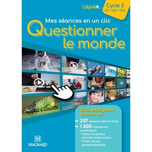 ODYSSÉO MES SÉANCES EN UN CLIC QUESTIONNER LE MONDE CYCLE 2 (2022) - GUIDE ENSEIGNANT PAPIER + RESSOURCES NUMÉRIQUES
