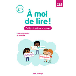 À MOI DE LIRE ! CE1 (2025) - CAHIER D’ÉTUDE DE LA LANGUE