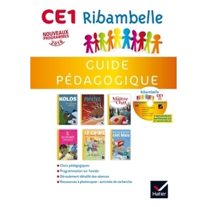 RIBAMBELLE CE1 serie jaune GUIDE PEDAGOGIQUE + CD AUDIO ED.2016