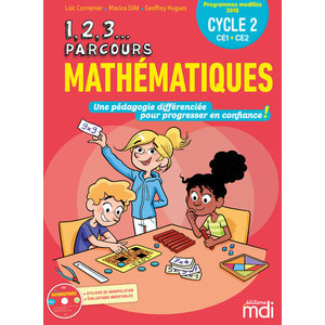 1,2,3 PARCOURS... MATHEMATIQUES - FICHIER CE + CD 2019