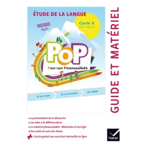 POP ETUDE DE LA LANGUE CYCLE 3 GUIDE PEDAGOGIQUE - ED.2017