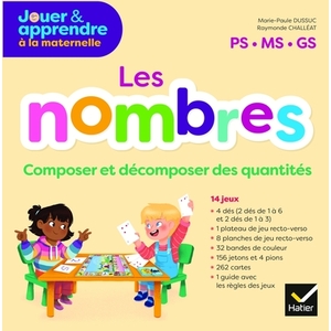 JOUER POUR APPRENDRE PS, MS, GS - LES NOMBRES - BOITE DE JEUX - ED. 2021