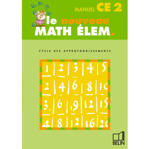 NOUVEAU MATH ELEM CE2 LIVRE ELEVE