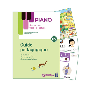 PIANO GS - PAS À PAS VERS LA LECTURE - GUIDE PÉDAGOGIQUE + 12 POSTERS + CARTES PRÉNOMS + PANNEAUX RÉFÉRENTS