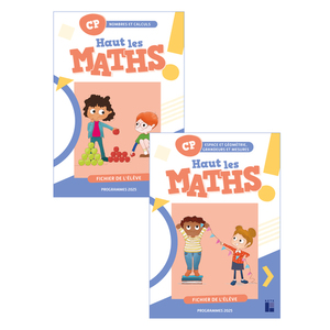 HAUT LES MATHS CP - FICHIER DE L'ELEVE EN 2 VOLUMES ED 2024
