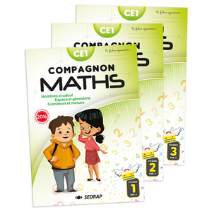 COMPAGNON MATHS CE1 FICHIERS ELEVE 3 VOL - EDITION 2016