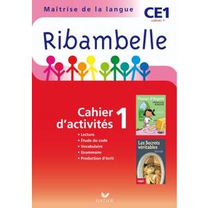 RIBAMBELLE CE1 serie rouge CAHIER ACT.1 + ENTRAINEMENT 2010