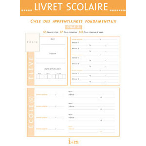LIVRET SCOLAIRE ISTRA CYCLE 2 2009