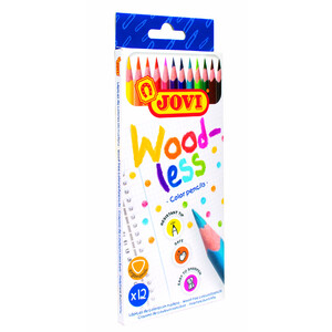 WOODLESS 12 CRAYONS COULEURS ASSORTIS