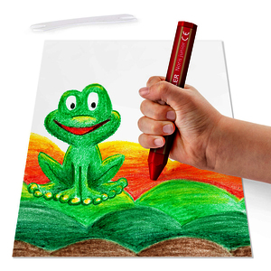 NORIS JUNIOR 224 1 ETUI 12 CRAIES ? LA CIRE ASSORTIES + 1 GRATTOIR