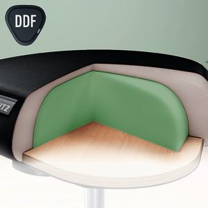 1 TABOURET A ROULETTES ASSIS DEBOUT