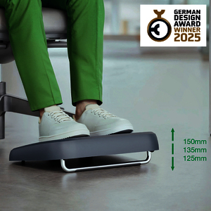 1 REPOSE-PIEDS PLASTIQUE COLORIS GRIS