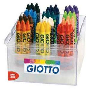 /CRAYONS CIRE GIOTTO MAXI Ø11mm SCHOOLPACK 84 assortis