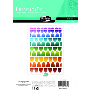 1560 GOMMETTES ÉCAILLES COLORIS ASSORTIS