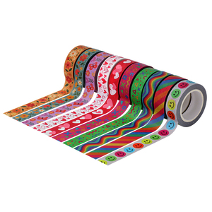 10 RUBANS ADHESIFS THEME FANTAISIE 15MMX10M