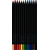 BLACK EDITION 12 CRAYONS COULEURS COLORIS ASSORTIS